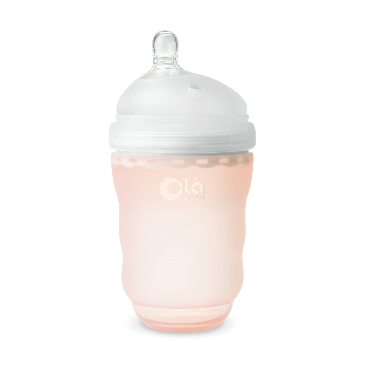 Olababy Gentle Baby Bottle (8 Ounce 1Pk, Coral)