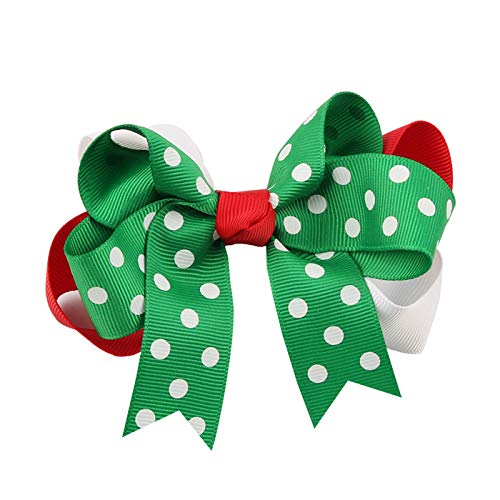 Himine 9Pcs Halloween Christmas Cartoon Bowknot Hairpin Accessories For Girls (Christmas)
