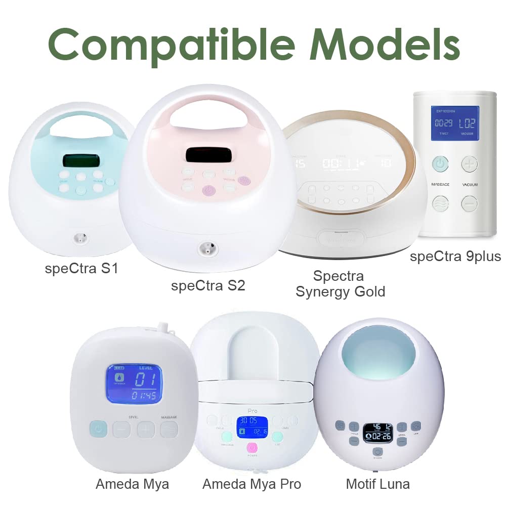 Maymom Pump Part Compatible With Spectra/Ameda Luna Pumps, Syngery Gold; Incl Wide Mouth Flange 19 Mm Valve; Not Original Spectr