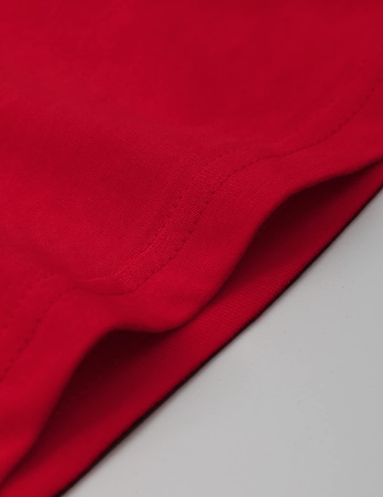 Cosland Boys Red T-Shirt Solid Color Tee For Kids, Small