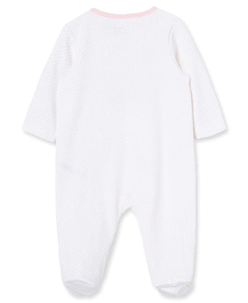 Little Me Baby Girl Newborn Thank Heaven Footie, Pink, 9 Months