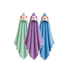 NAMAN Animal Hooded Baby Bath Blankets with Cute Bear Faces and Soft Absorbent Fabric for Infants
