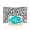 Little Sleepy Head Youth Pillowcase 16 X 22-100% Cotton & Hypoallergenic (Gray Alphabet)