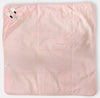 Baby Blanket Newborn Hooded Flannel Baby Wrapper Cum Baby Crib Blanket for Baby Boys and Baby Girls. (Baby Pink)