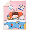 MOM CARE Fleece Winter Blanket for Newborn Baby Soft Warm Fluffy Cozy Double Layered Pack of 1 Light Pink for 02 Years