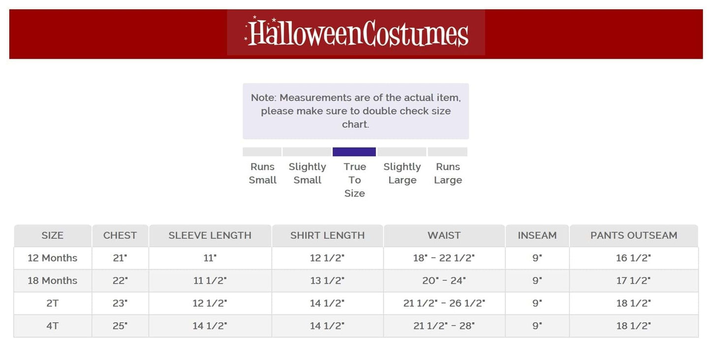 Toddler Oompa Loompa Costume - 2T