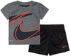 Nike Kids Boy'S Dri-Fit Dropset Tee & Shorts Set (Little Kids) Black 6 Little Kids