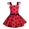 Dressy Daisy Girls Polka Dots Ladybug Dress Up Costume Birthday Halloween Christmas Fancy Party Outfit Size 6X-8 Red