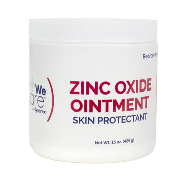 Dynarex Zinc Oxide Ointment, Soothes, Prevents, And Relieves Diaper Rash, Chaffed Skin, And Irritation, White, 1 Count - 15 Oz.