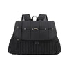 Convertible Diaper Bag Backpack, Waterproof Nappy Changing Bag, Travel Mummy Bag with Changing Pad, Shoulder Strap (BLACK)