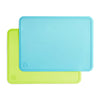Munchkin Spotless Silicone Placemats For Kids, 2 Pack, Blue/Green