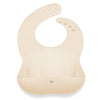 Ali+Oli Silicone Bib (Sand) Waterproof Silicone Bibs for Babies & Toddlers, Adjustable Baby Feeding Bib, Food-Grade Silicone Bib