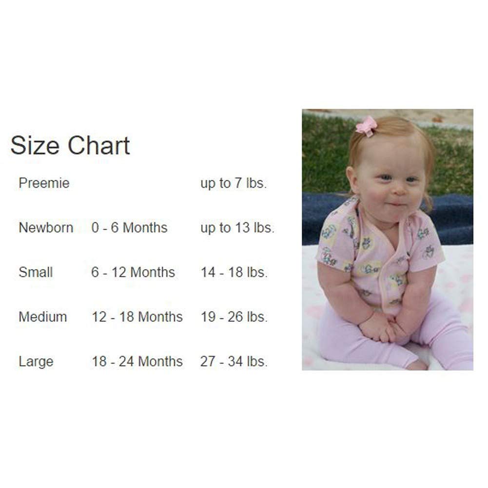 Bambini Infant Baby Girl Boy 100% Cotton Pastel Variety Short Sleeve Onesie Bodysuit 3-Pack - Medium (12-18)