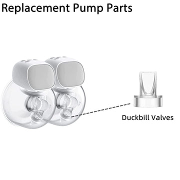 Mompmuir Duckbill Valves Compatible With Momcozy/Tsrete/Hauture/Padram/Loveoflive/Omfmf, Use With Wearable S9 Pro/S10/S12 Parts