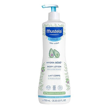 Mustela Hydra Bebe Body Lotion - Daily Moisturizing Baby Lotion With Natural Avocado, Jojoba & Sunflower Oil - 25.35 Fl. Oz.