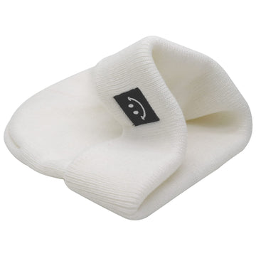 55Cube Baby Hat 0-6 Months White