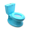 Httmt- Blue Portable Toddler Potty Training Toilet W/Flushing Sound Baby Chair Seat Kid (Center Push Flushing) [P/N: Et-Baby004-