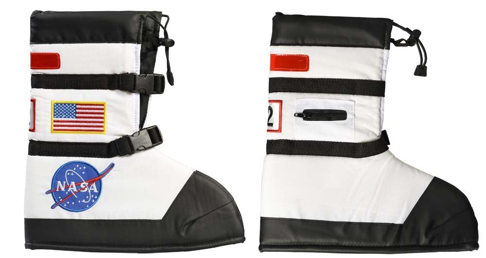 Aeromax Astronaut Boots, Size Small, White, With Nasa Patches
