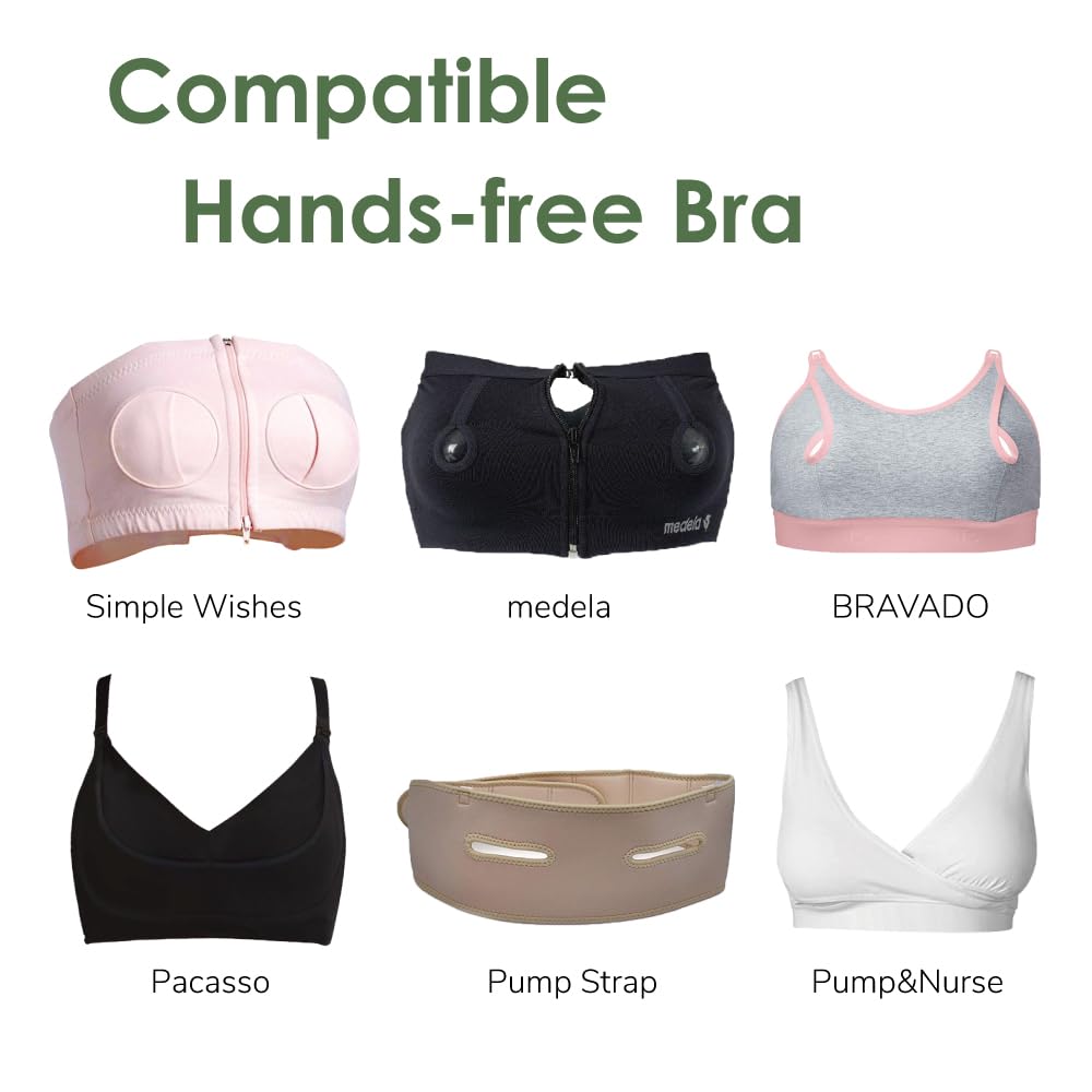 1X 10 Mm Maymom Two-Piece Wide Neck Pump Parts For Spectra S1/S2 Pumps; Incl Wide Mouth Flanges; Not Original Spectra Flange