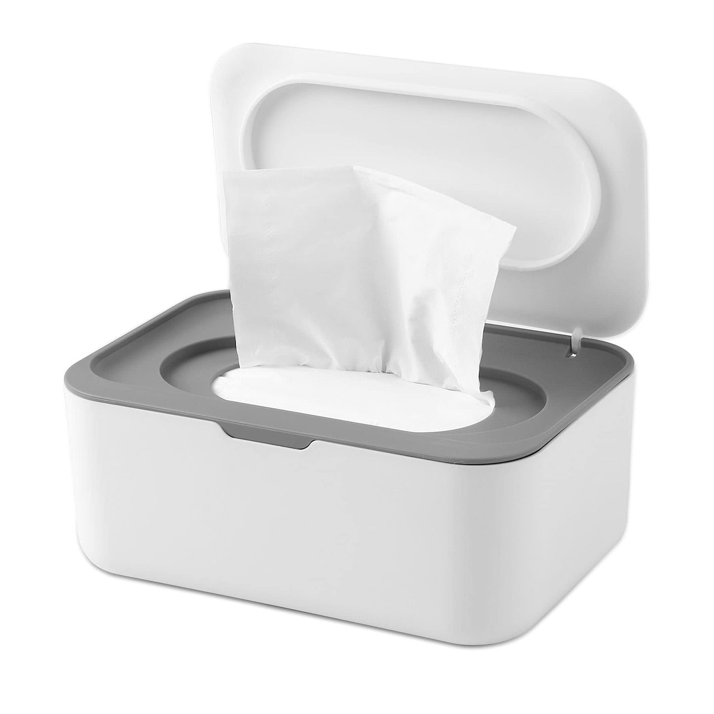 Novwang Wipes Dispenser Baby Wipe Holder With Lids, Keeps Wipes Fresh, Refillable Wipes Container With Sealing Design, Bathroom
