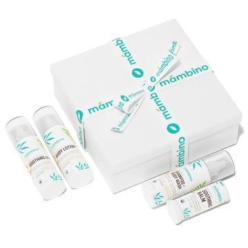 Mambino Organics Baby Arrival Essential Care Gift Set - New & Improved - Cruelty Free, Vegan & Non-Gmo 4Pc Set - Shampoo, Lotion