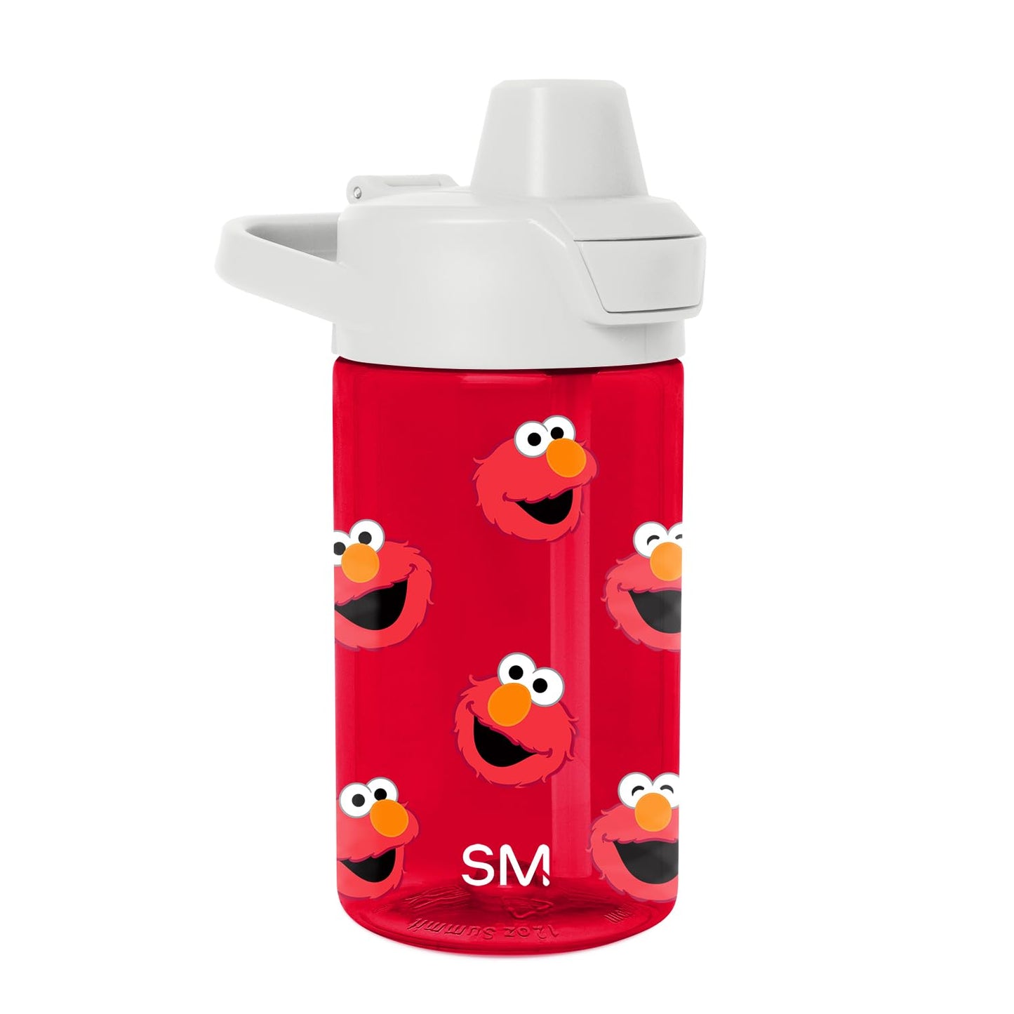 Simple Modern Sesame Street Kids Tritan Plastic Summit Water Bottle | 12 oz BPA-Free Cup with Covered Leak Proof Straw Lid for B