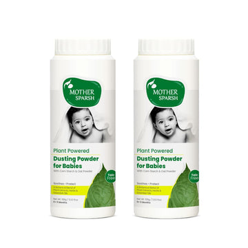 Mother Sparsh Talc-Free Natural Dusting Powder For Babies, 100 G (Pack Of 2)