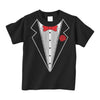 Threadrock Little Boys' Tuxedo Toddler T-Shirt 4T Black