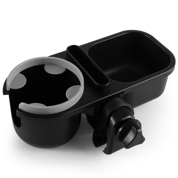 Accmor 3 In 1 Stroller Tray, Stroller Cup Holder Snack Tray, Non-Slip Grip Clip Stroller Accessory Stroller Tray Compatible With