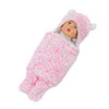 NAMAN Newborn Plush Swaddle, Hodded Blanket, Sleeping Bag, Warm and Soft Swaddle Wrap for Baby boy and Baby GirlPink