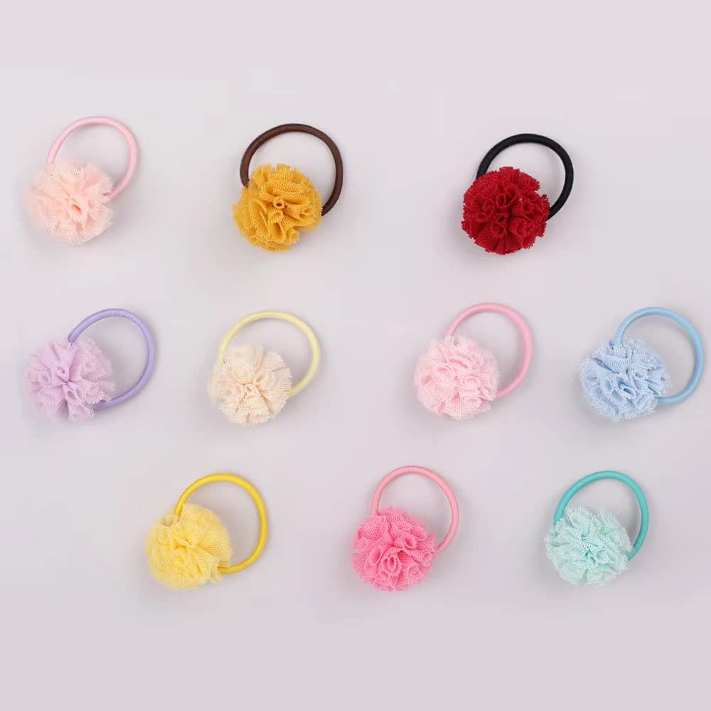 Baby Hair Accessories: 20 Pcs Small Cute Ponytail Holders For Little Girls And Toddlers (A1)