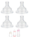 Silicone Nipple for MAM Baby Bottle, Fits All MAM Bottles, Extra Fast Flow Nipple Level 4, 6 m+, 4 Count