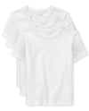 The Children'S Place Baby Boys And Toddler Short Sleeve Basic Layering T-Shirt Shirt, White 3 Pack, 12-18 Months Us