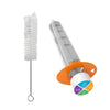 Ezy Dose Kids Baby Oral Syringe & Dispenser With Cleaning Brush, True Easy Design For Liquid Medicine, Easy To Control, 10 Ml/2