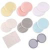 Joycoikat Reusable Nursing Breast Pads Washable Multi-Color Thin Nipple Cover Pad With A Washing Bag For Lactating Breastfeeding