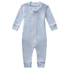 Owlivia Organic Cotton Baby Boy Girl Zip Up Sleep N Play, Footless, Long Sleeve(Newborn, Blue)