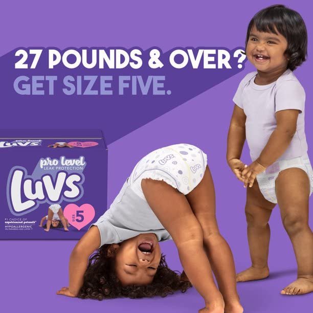 Luvs Diapers Ult Lkgrd Size 5