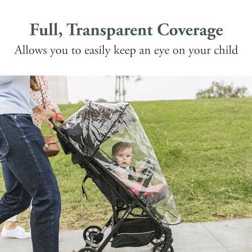 Inglesina Quid Stroller Raincover, Clear - Tailored For Quid Stroller - Simple Installation, Shields From Rain, Wind, And Bugs -