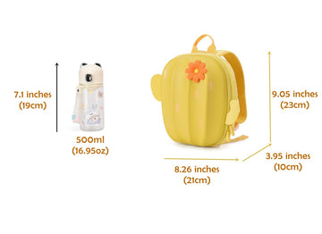 Kids Backpack With Safety Leash,Waterproof Backpack Preschool Toddler,Cute Bag Leash For Kids,Bookbag Harness(Yellow) 9.05X3.95X
