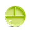 Munchkin Stay Put Suction Plate with Divider, BPA Free, Green, Pack of 1
