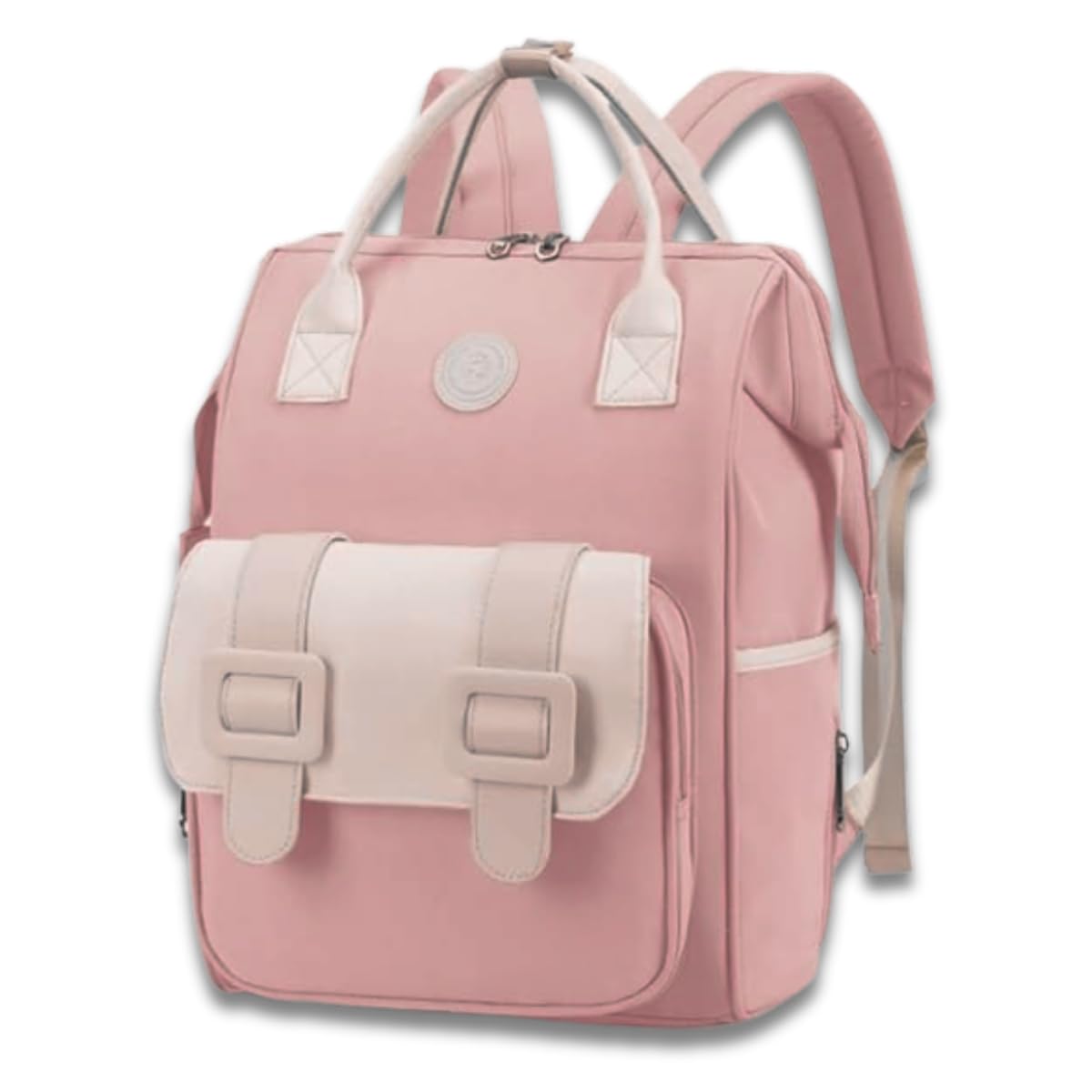 Aavjo , Baby Diaper Bag Backpack, Mothers Travel Baby Bags, Waterproof Diaper Pouch with Insulated Pocket (Buckle Pink)