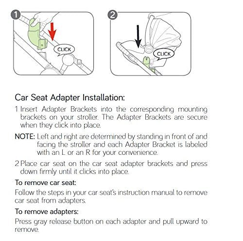 Baby Jogger/Graco Car Seat Adapters For City Select And City Select Lux Strollers, Black