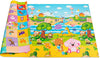 Baby Care Play Mat (Large, Playful - Pinko & Friend) 82'' X 55'' Original One-Piece Reversible Rollable Waterproof Play Mat For