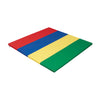 Ecr4Kids Softzone 4-Section Rainbow Runway Activity Mat, Folding Playmat, Assorted