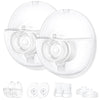 2 Full Set Collector Cup Compatible with Momcozy M5,Only for M5 Breast Pump Replacement Accessories with 24mm Flange, Collector