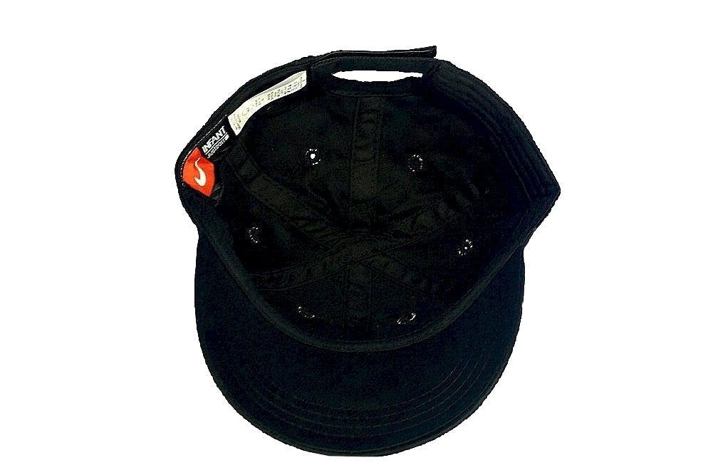 Nike Boys Infants 12-24 Months Black Embroidered Swoosh Cap