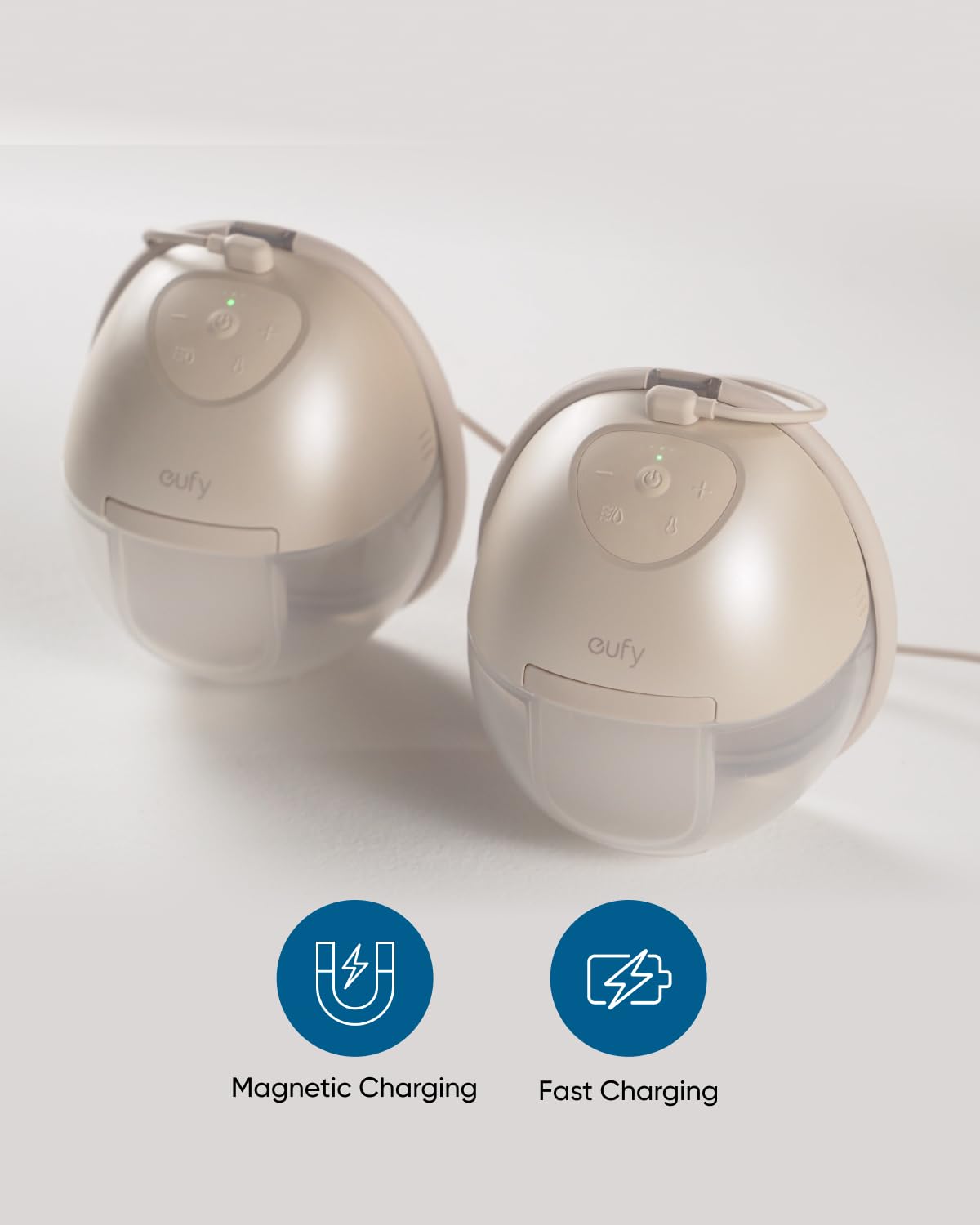 Eufy Original Magnet Charging Cable For Wearable Breast Pump S1/S1 Pro, Hands-Free, Fast Magnetic Charging, Spare Or Replacement