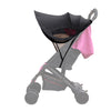 SOONHUA Stroller Sun Cover, Waterproof Umbrella for Stroller, Stroller Sun/Rain Shade, Breathable Toddler Blackout Blind Anti-UV