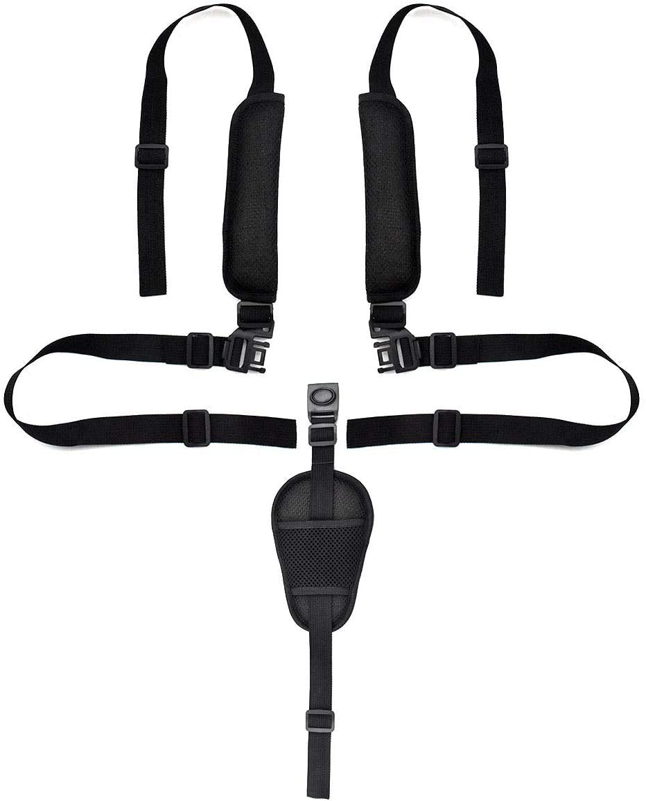 Kissral Universal 5 Point Harness Straps, Adjustable Baby Safety Strap Belt With Shoulder Pads And Guarding Pad, Harness Straps