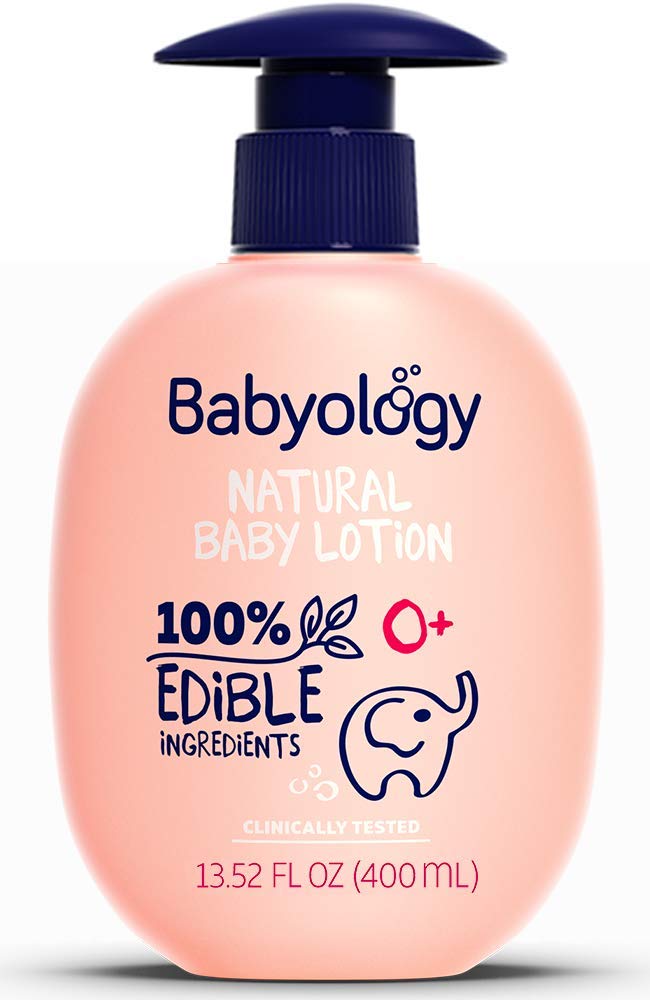 Babyology Organic Baby Lotion - 100% Edible Ingredients - The Safest All Natural Baby Moisturizer For Newborn Dry And Sensitive